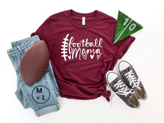 Football Mama Hearts